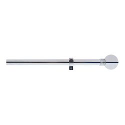 Kit Barra Cortina Anillo Cromo Extensible De 160 - 300 Cm