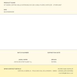 Kit Barra Cortina Anillo Plomo Extensible De 160 - 300 Cm