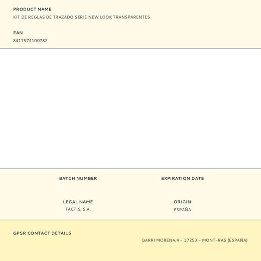Kit De Reglas De Trazado Serie New Look Transparentes