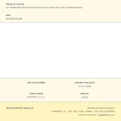 Kit Manguera Butaflex Bicapa 9X15Mm 0,80M (Incluye 2 Abrazaderas)