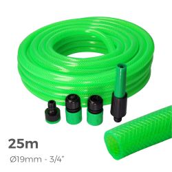 Kit Manguera De Jardín Estandar Ø19 Mm, ¾ Pulg, 25 M