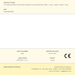 Kit Manualidades Con Motor. Referencias Que Contiene: 45007 + 11201 + 38506 + 44022 + 36511+ 02002 Edm