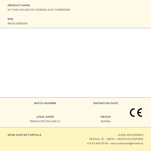 Kit Para Afilado De Cadenas 3/16 Pulg