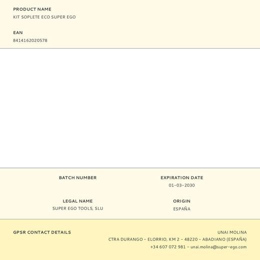 Kit Soplete Eco Super Ego