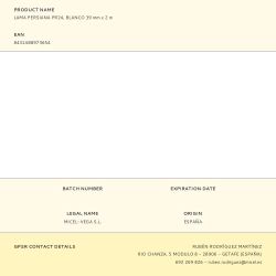 Lama Persiana Pr24, Blanco 39 Mm X 2 M