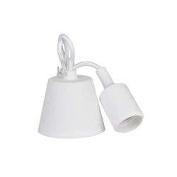 Lámpara Colgante De Silicona E27 60 W Color Blanco