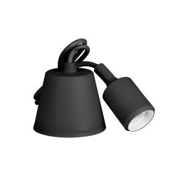 Lampara Colgante De Silicona E27 60 W Color Negro
