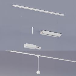 Lámpara Easylink De Techo, Suspendida, Colby Gu10, Blanca, Ø100 X 1360 Mm