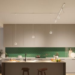 Lámpara Easylink De Techo, Suspendida, Colby Gu10, Blanca, Ø100 X 1360 Mm