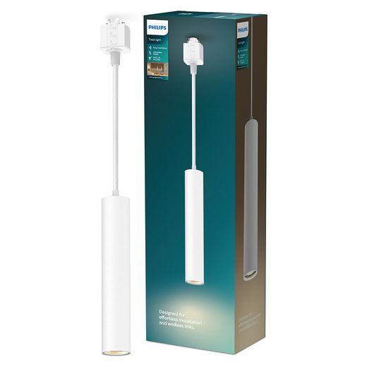 Lámpara Easylink De Techo, Suspendida, Paxie Gu10, Blanca, Ø60 X 1550 Mm