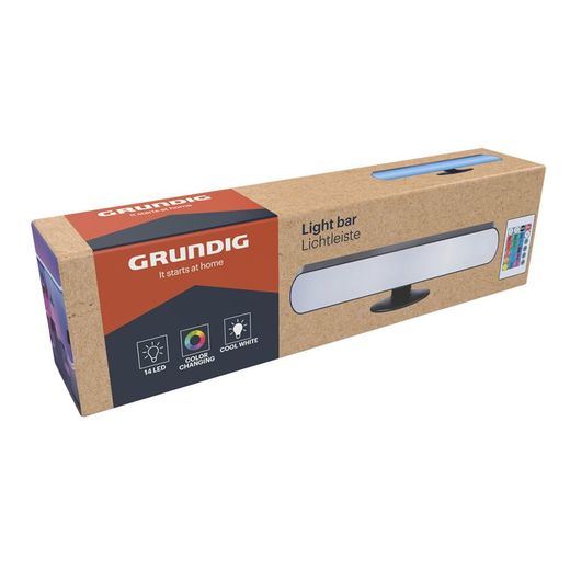 Lámpara Led Luz Blanca Y De Colores Con Control Remoto 24,5 X 3,5 X 4 Cm