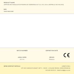 Lámpara Rectangular De Madera De Sobremesa E27 14 X 9.6 X 28 Cm (Bombilla No Incuida)