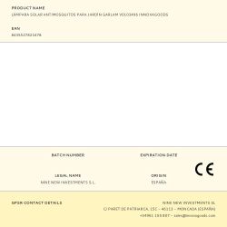 Lámpara Solar Antimosquitos Para Jardín Garlam