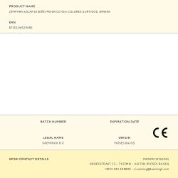 Lámpara Solar Diseño Mosaico 9Cm Colores Surtidos. 894596