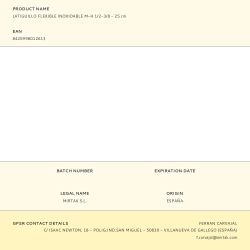 Latiguillo Flexible Inoxidable M-H 1/2-3/8 - 25 Cm