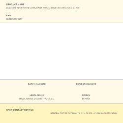 Lazos De Adorno De Corazones Rojos, Bolsa 50 Uds, 31 Mm