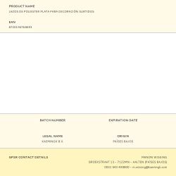 Lazos De Poliester Plata Para Decoración Surtidos