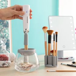 Limpiador Y Secador Automático De Brochas De Maquillaje