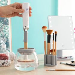 Limpiador Y Secador Automático De Brochas De Maquillaje