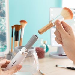 Limpiador Y Secador Automático De Brochas De Maquillaje