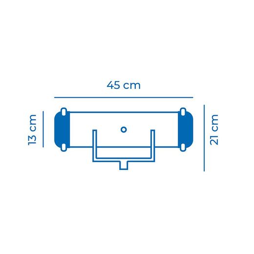 Limpiafondos De Aluminio 45 X 13 Cm