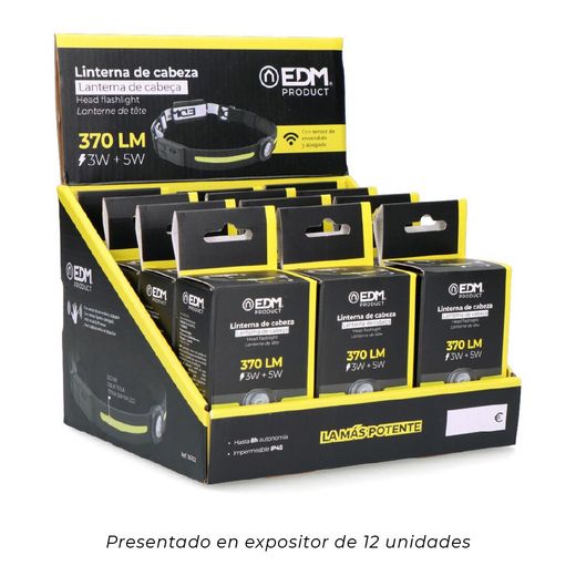 Linterna De Cabeza Led 3W + 5W Recargable
