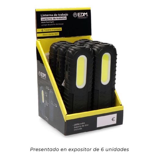 Linterna De Trabajo Ledtrue Work F2  Recargable True Work F2 Con Usb, Con Gancho, Clip, Imán Y Soporte. Cob 5 W 300 Lm / 3 W 90 Lm