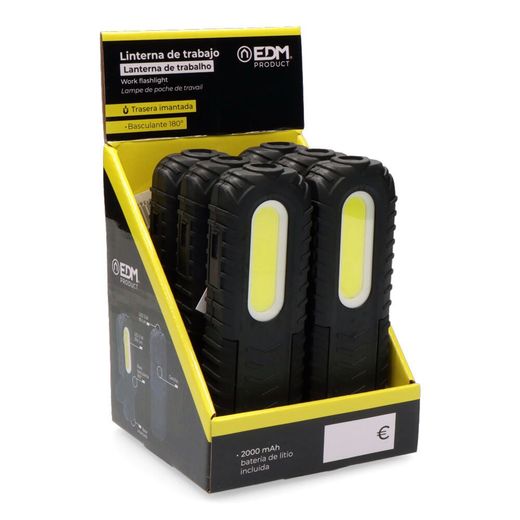 Linterna De Trabajo Ledtrue Work F2  Recargable True Work F2 Con Usb, Con Gancho, Clip, Imán Y Soporte. Cob 5 W 300 Lm / 3 W 90 Lm