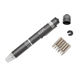 Linterna - Destornillador Con 6 Puntas Imantadas, Colores Surtidos