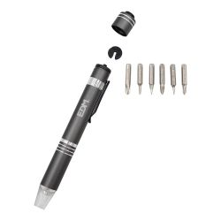 Linterna - Destornillador Con 6 Puntas Imantadas, Colores Surtidos