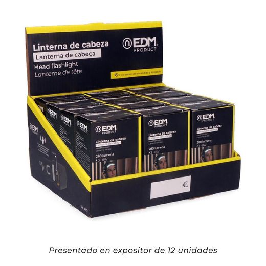 Linterna Frontal Con Sensor Recargable