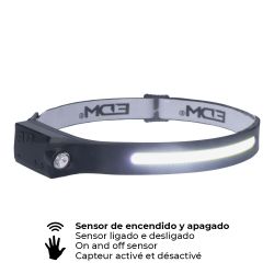 Linterna Frontal Con Sensor Recargable