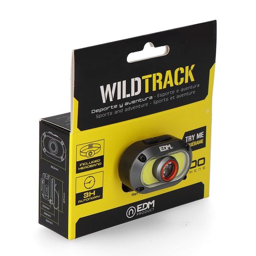 Linterna Frontal Led Wildtrack Tx2, Aluminio, Recargable, 7 + 5 W, 50 X 32 X 37 Mm