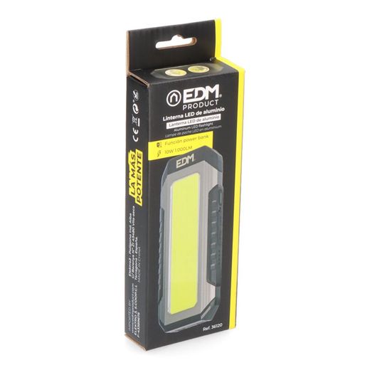 Linterna Led De Aluminio 10 W Recargable