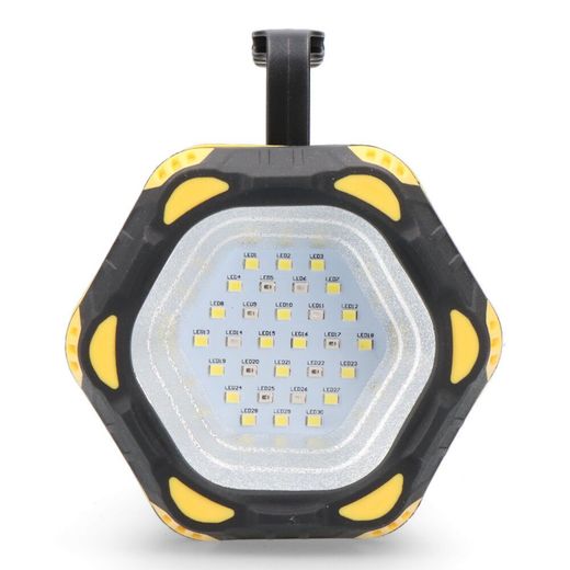 Linterna Led De Mano Titan Guard, Recargable, 3 Puntos De Luz