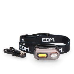Linterna Led Frontal Wildtrack Tx3 Recargable, 2 Leds 400 Lm 5 W, 65 X 26 X 32 Mm