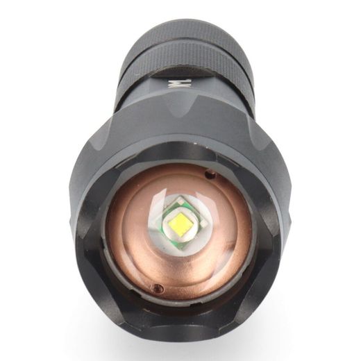 Linterna Led Tactical Force, Zoom, Aluminio, 3 W 140 Lm 3Xaaa (Incluidas)