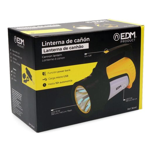 Linterna Led Titan Force Multifuncion Recargable + Powerbank 10 W 350 Lm
