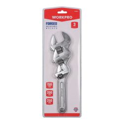 Llave Ajustable 150, 200 ,250 Mm. Juego 3 Unidades