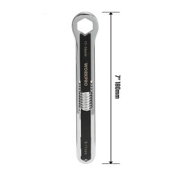 Llave Ajustable Universal, Métrica Y Sae, 5 - 16 Mm