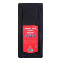 Llave De Carraca Y Vasos  ½ Pulg, Juego 24 Piezas, Métrico