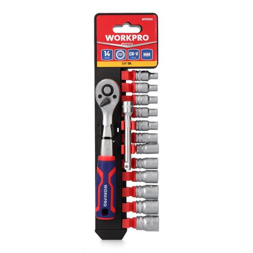 Llave De Vaso ¼ Pulg, Juego 14 Piezas