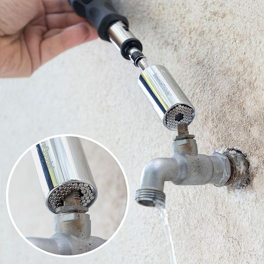 Llave De Vaso Universal Con Accesorios Uniscrew