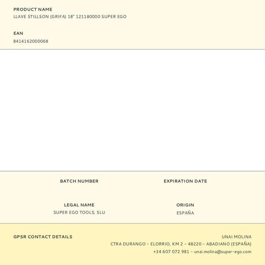 Llave Stillson 18 Pulg