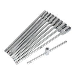 Llave T Con Vasos Intercambiables, 8-19 Mm, Juego 10 Piezas