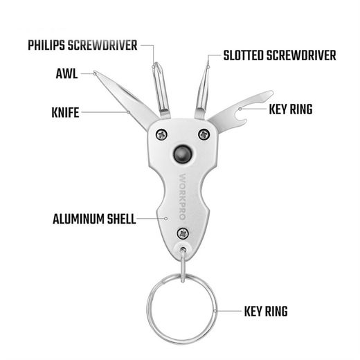 Llavero 7 En 1 Multiusos