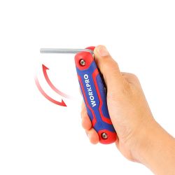 Llaves Allen, Juego De 8 Piezas, Plegables, Métrico