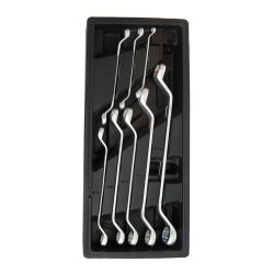 Llaves De Estrella Cromo-Vanadio Acodadas Dobles, Juego 8 Piezas