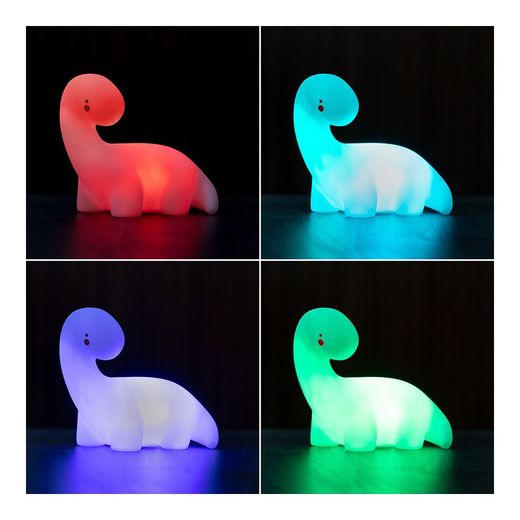 Luz Nocturna Decorativa Led Dinosaurio Multicolor