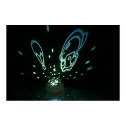 Luz Nocturna Decorativa Led Proyección Espacial 11,5 X 11,5 X 9 Cm